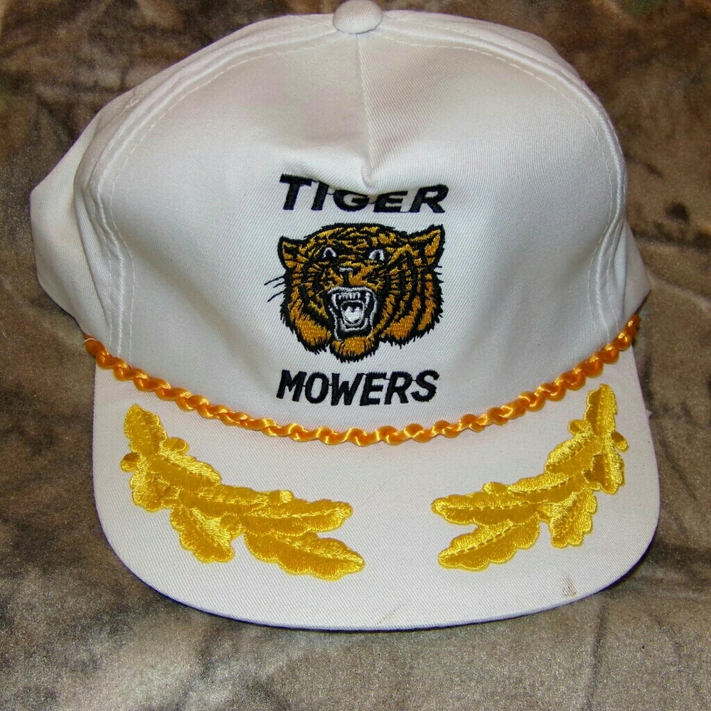 Vintage Tiger Mowers captains hat